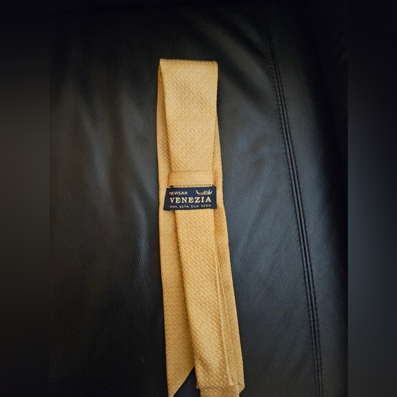 Venezia yellow silk tie - Picture 3 of 5